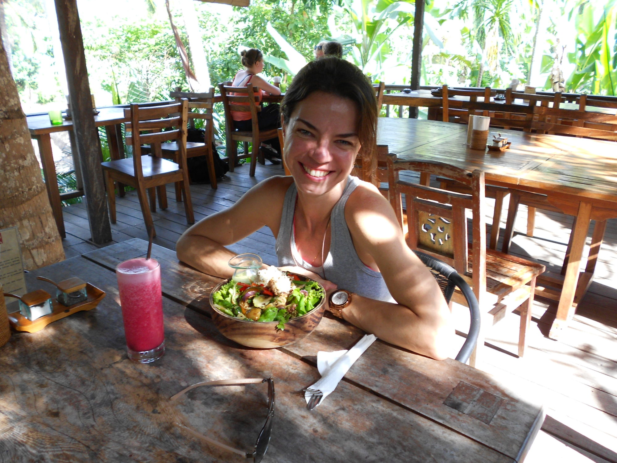 Almocinho delícia no Yoga Barn