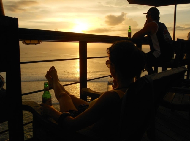 Single Fin, pôr do sol em Uluwatu