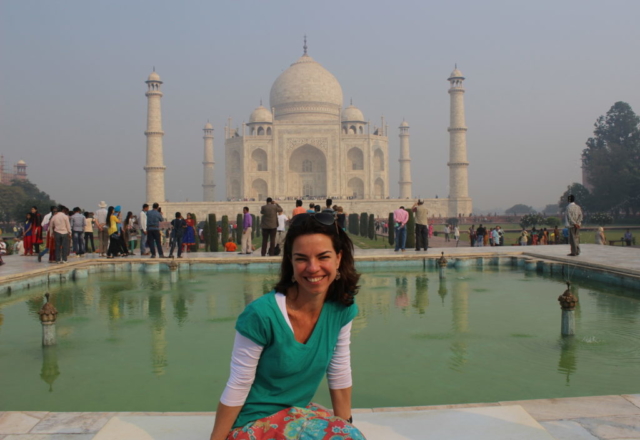 Cara de apaixonada pelo Taj